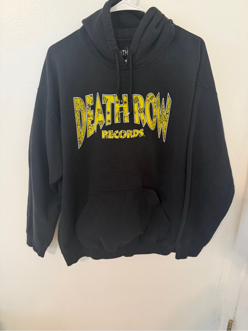 Death Row Records Black & Yellow Graphic Hoodie